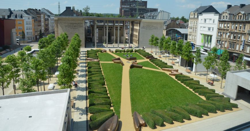 Place de la Resistance Luftaufnahme